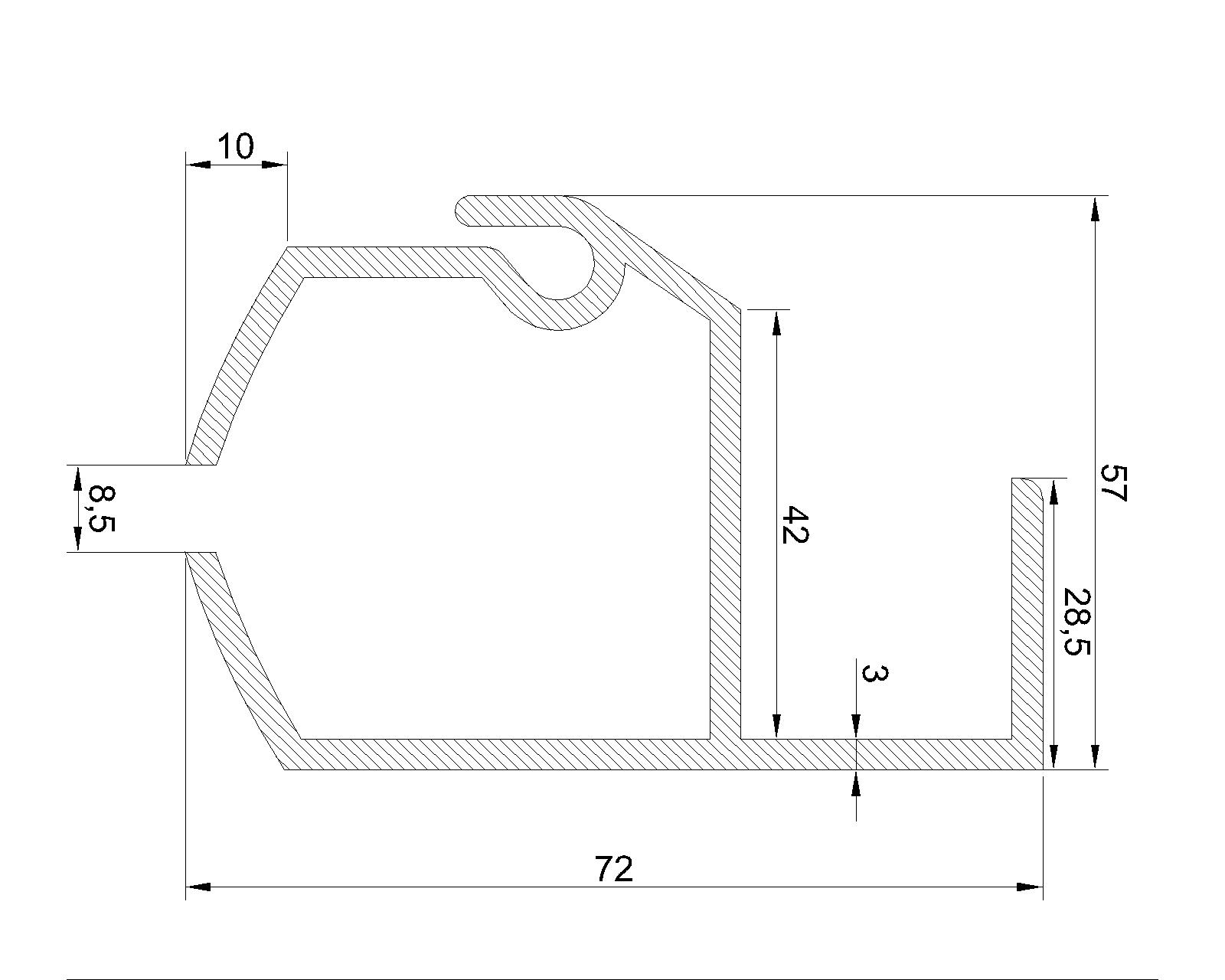 Aluminum Track for 29mm Tire Roller specs